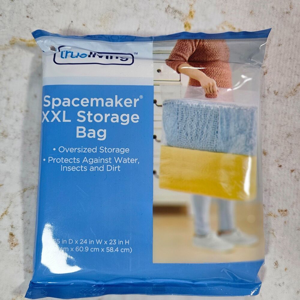 True Living Spacemaker XXL Storage Bag 24x23 Oversized Organizer New